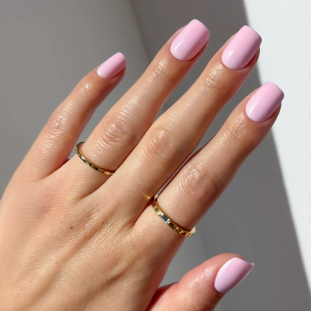 Pink Control press-on nails in pink shade