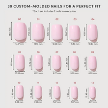 Pink Control press-on nail bundle - full set view