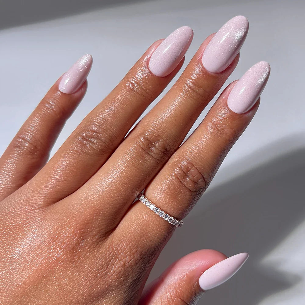 Pink Darling press-on nails in pink shade