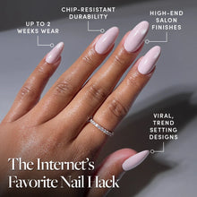 Pink Darling press-on nails - oval shape, medium length