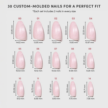 Pink Darling press-on nail design - solid color style detail