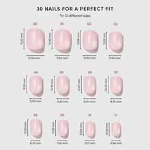 Pink Legacy press-on nail design - solid color style detail
