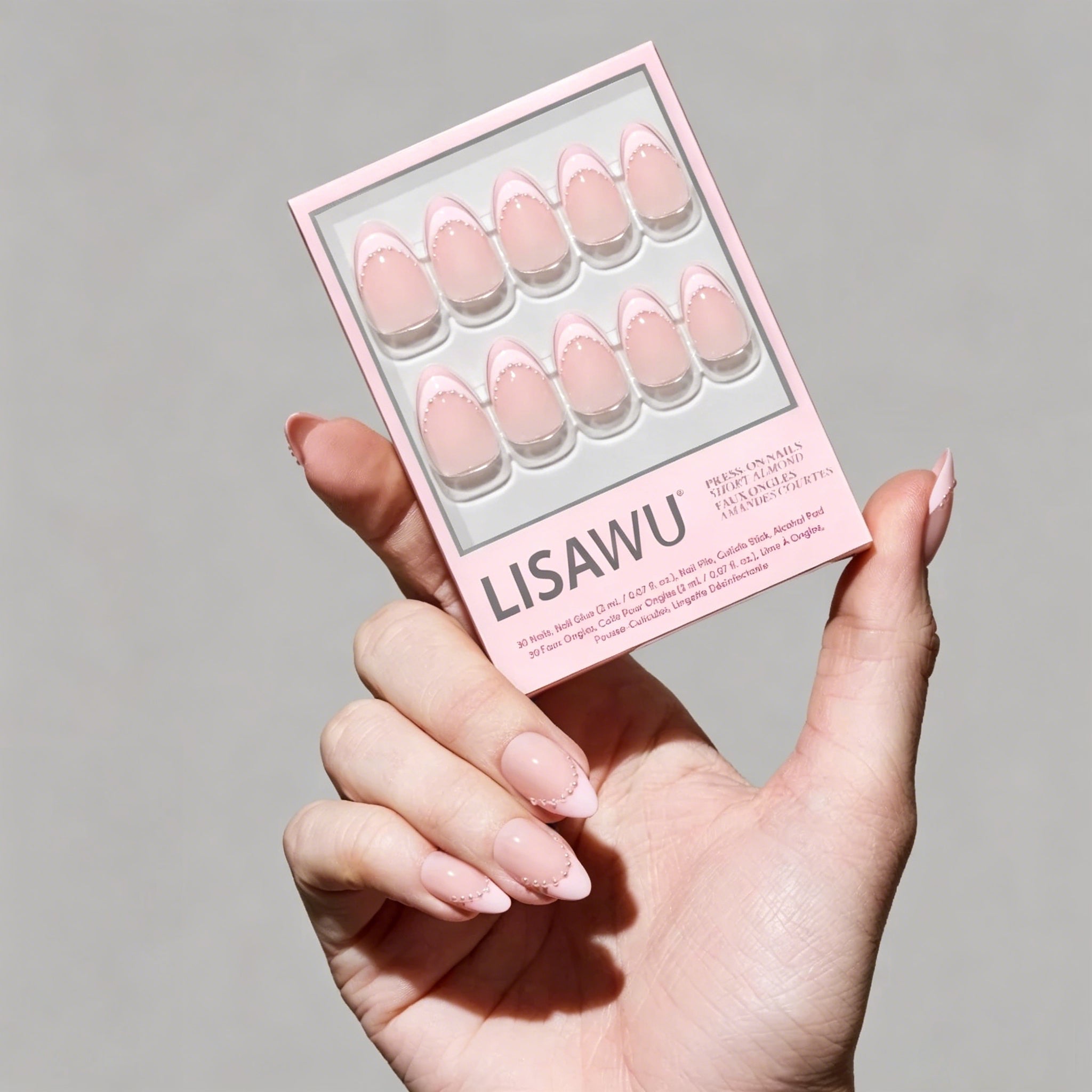 Pink Me Up press-on nails in nude shade