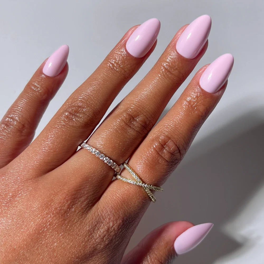 Pink Poise press-on nails in pink shade