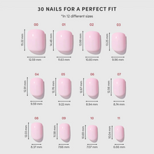 Pink Pop press-on nail design - solid color style detail