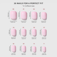 Pink Pop press-on nail design - solid color style detail