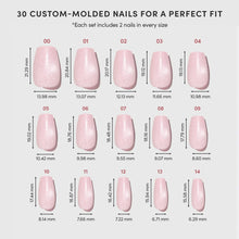 Pink Secret press-on nail design - solid color style detail