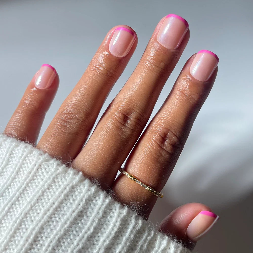 Pink Tutu press-on nails in nude shade
