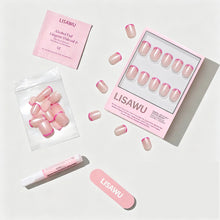 Pink Tutu press-on nails with glossy finish