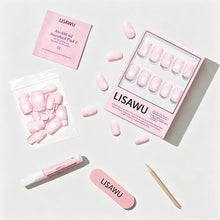 Pinky Promise press-on nails in white shade