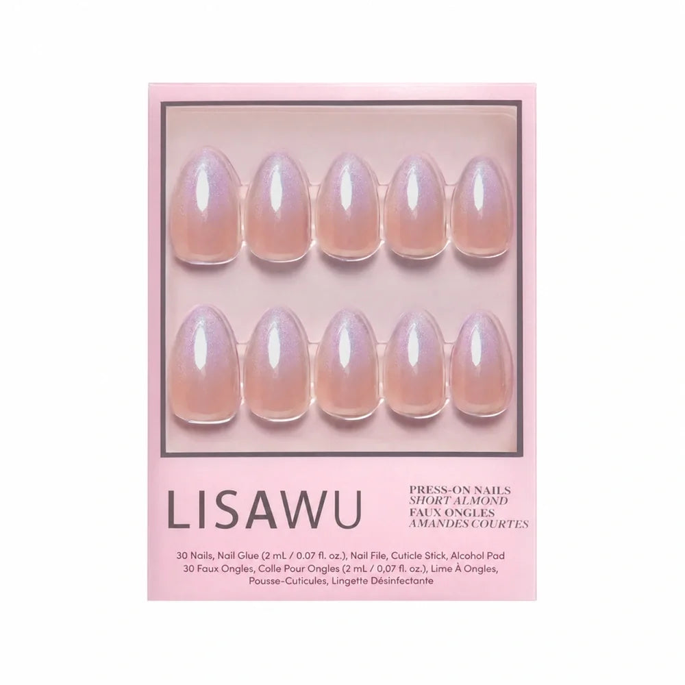 Polar Day press-on nails in purple shade