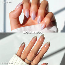 Lisawu Polar Duo press-on nail bundle manicure lifestyle photo