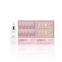 Polar Duo press-on nails in silver shade