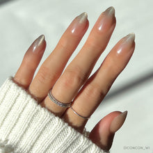 Polar Night press-on nails in nude shade