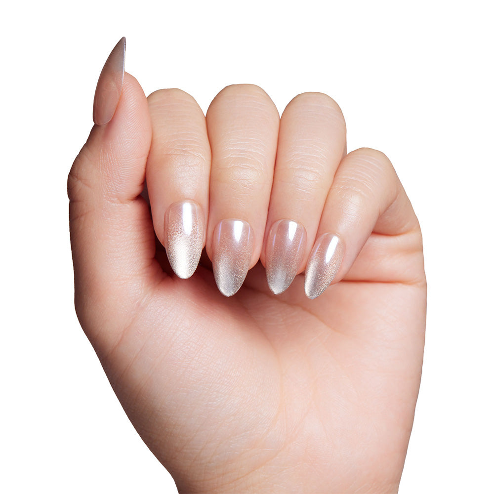 Polar Night press-on nails with glossy finish
