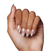 Polar Night press-on nails - almond shape, short length