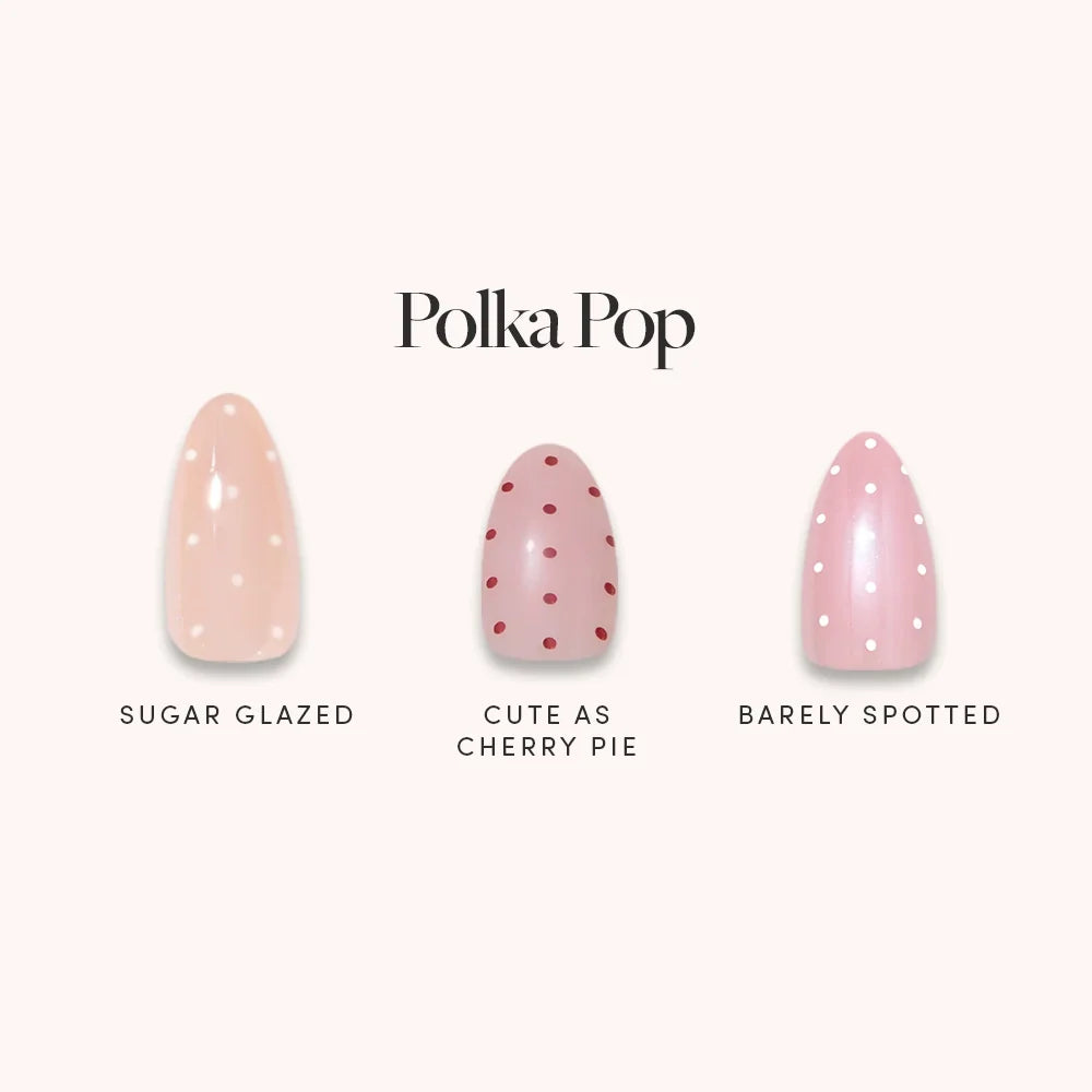 Lisawu Polka Pop press-on nail bundle style selection