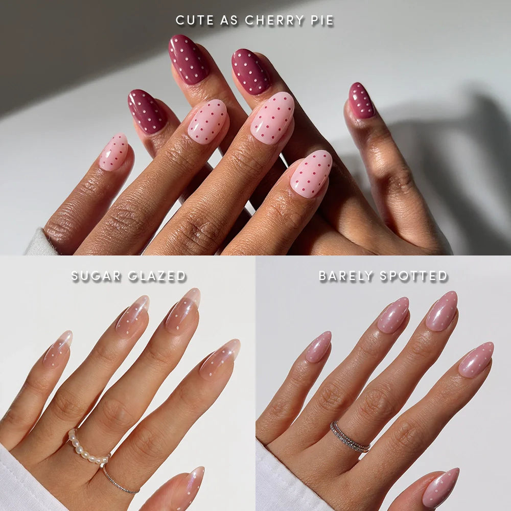 Lisawu Polka Pop press-on nail bundle manicure lifestyle photo