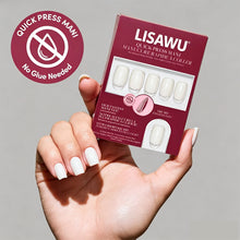 Porcelain press-on nails with glossy finish