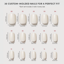 Porcelain press-on nail design - solid color style detail