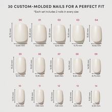 Porcelain press-on nail design - solid color style detail