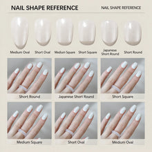 LISAWU press-on nails measuring guide for choosing the right nail size before application.