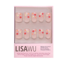 Pretty Bloom press-on nails in red shade