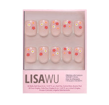 Pretty Bloom press-on nails in red shade