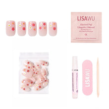 Pretty Bloom press-on nails in white shade
