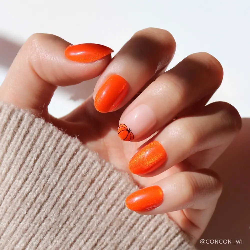 Pumpkin Patch press-on nails in nude shade