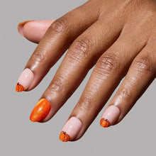 Pumpkin Patch press-on nails with glossy finish