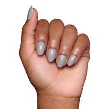 Pure Gray press-on nail bundle - full set view