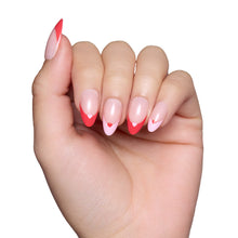 Pure Hearted press-on nails - almond shape, short length