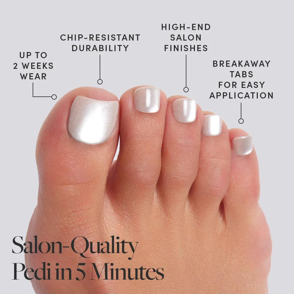 Pure Intentions Toenail press-on nails with glossy finish