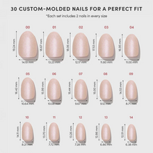 Pure Intentions press-on nails - round shape, short length