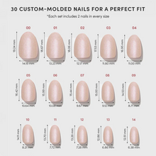 Pure Intentions press-on nails - round shape, short length