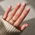 Quiet Luxury press-on nails in gold shade