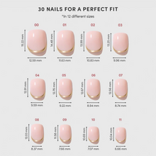 Quiet Luxury press-on nails - super short shape, super short length