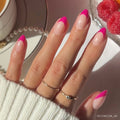 Raspberry Sorbet press-on nails in nude shade