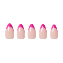 Raspberry Sorbet press-on nails - almond shape, short length
