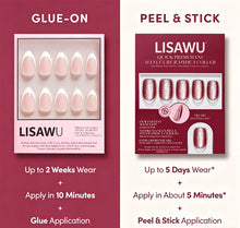 Red Allure press-on nails in red shade