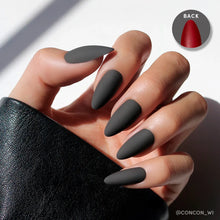 Red Bottom press-on nails in black shade