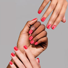 Red Legacy press-on nails with glazed finish