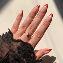 Red Martini press-on nails in nude shade