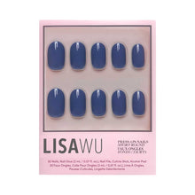 Regal Blue press-on nails in blue shade
