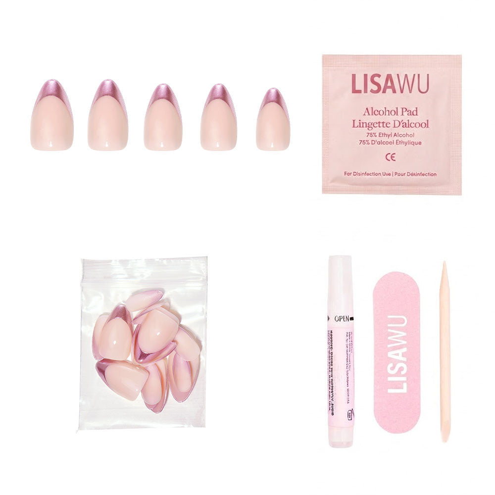 Rock Candy press-on nails in pink shade