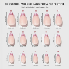 Rock Candy press-on nails - almond shape, short length