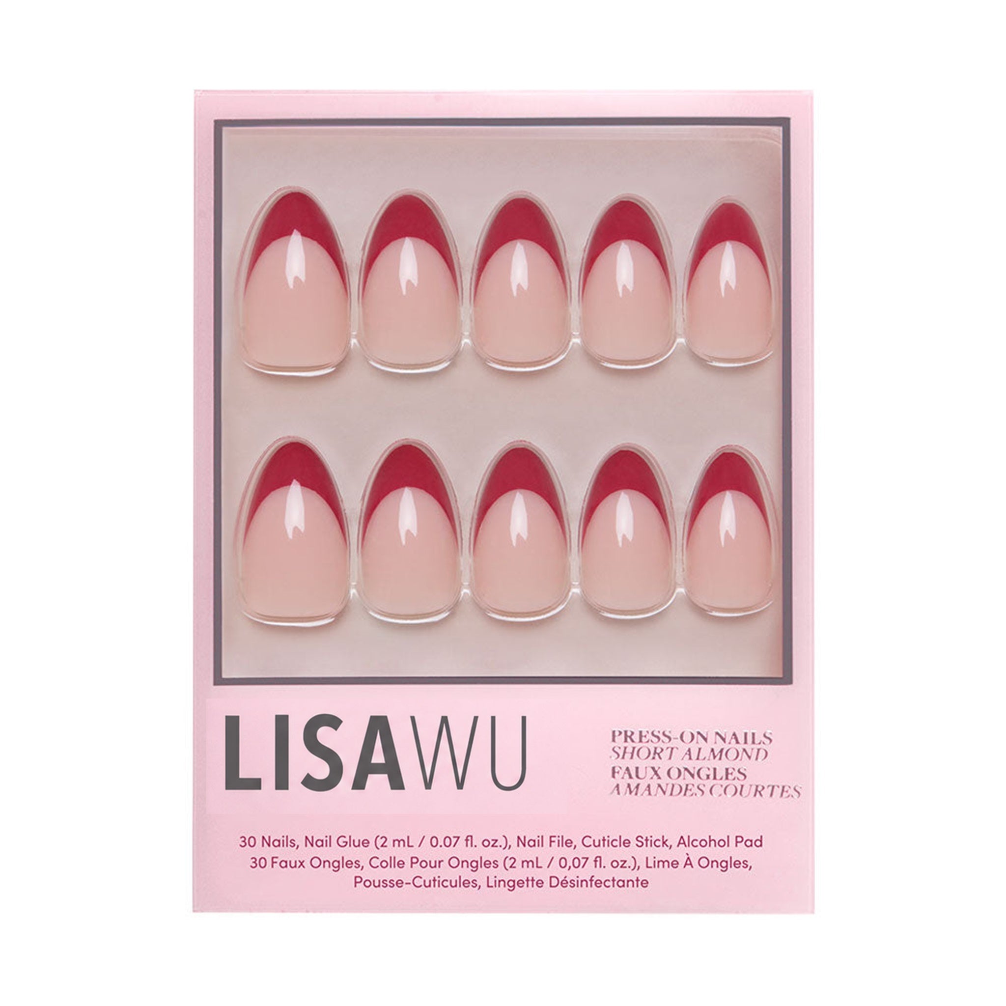 Rose Garden press-on nails in red shade