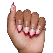 Rose Garden press-on nail design - french tip style detail