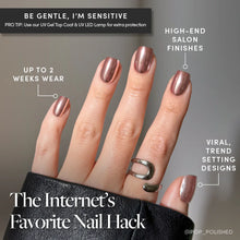 Rose Gold press-on nail bundle - full set view